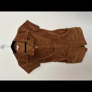SOLD OUT Show Me Your Mumu Medium Outlaw Romper Saddle Brown Corduroy